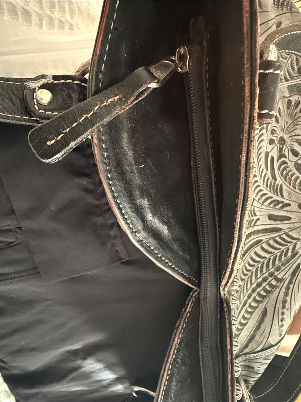 American West Black & Gray Western Bag - Picture 8 of 14